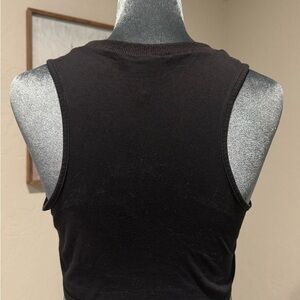 Chic Black Sleeveless Tank Top